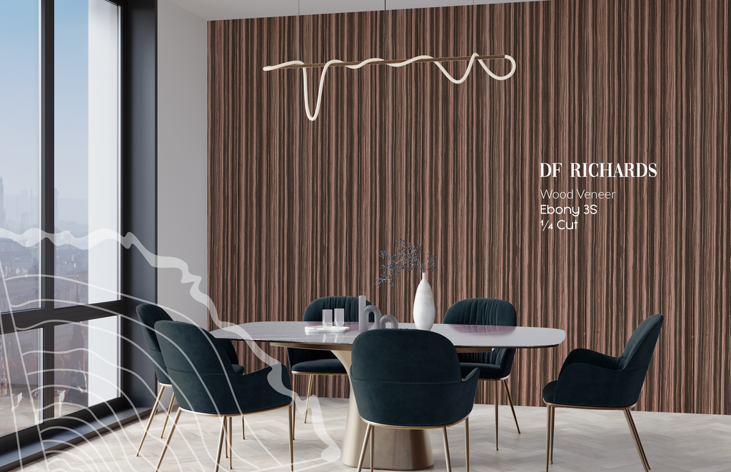 Wood Veneer - Ebony 3S - DF Richards Veneers
