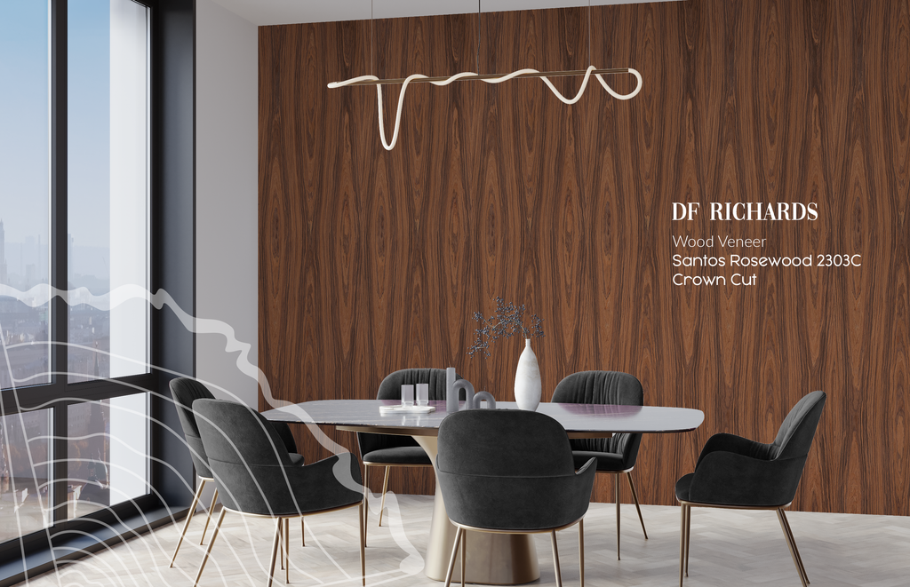 Wood Veneer - Rosewood 2303C - DF Richards Veneers
